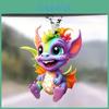 Dragon Acrylic Decorative Hanging Pendant For Car Interior Mirror With Cartoon Style