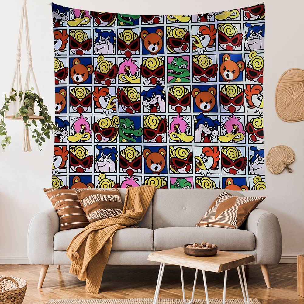 Japan Fashion Hysteric Mini Printed Large Wall Tapestry Hanging Tarot Hippie Wall Rugs Dorm Art Home Decor
