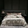 Svetanya Jacquard Satin Bedding Set Queen King Double Size Bed Linens Pillowcase Sheet Comforter Cover Set