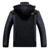 LXL Men's Windproof Winter Ski Jacket - Plus Size, Loose Fit, Fleece Lined, Thickened, Hooded, Warm Cotton Outerwear.