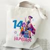 Kpop Witch Hunter Girls Birthday Printed Canvas Bag 35*40 Single Shoulder Handbag Supermarket Shopping Bag