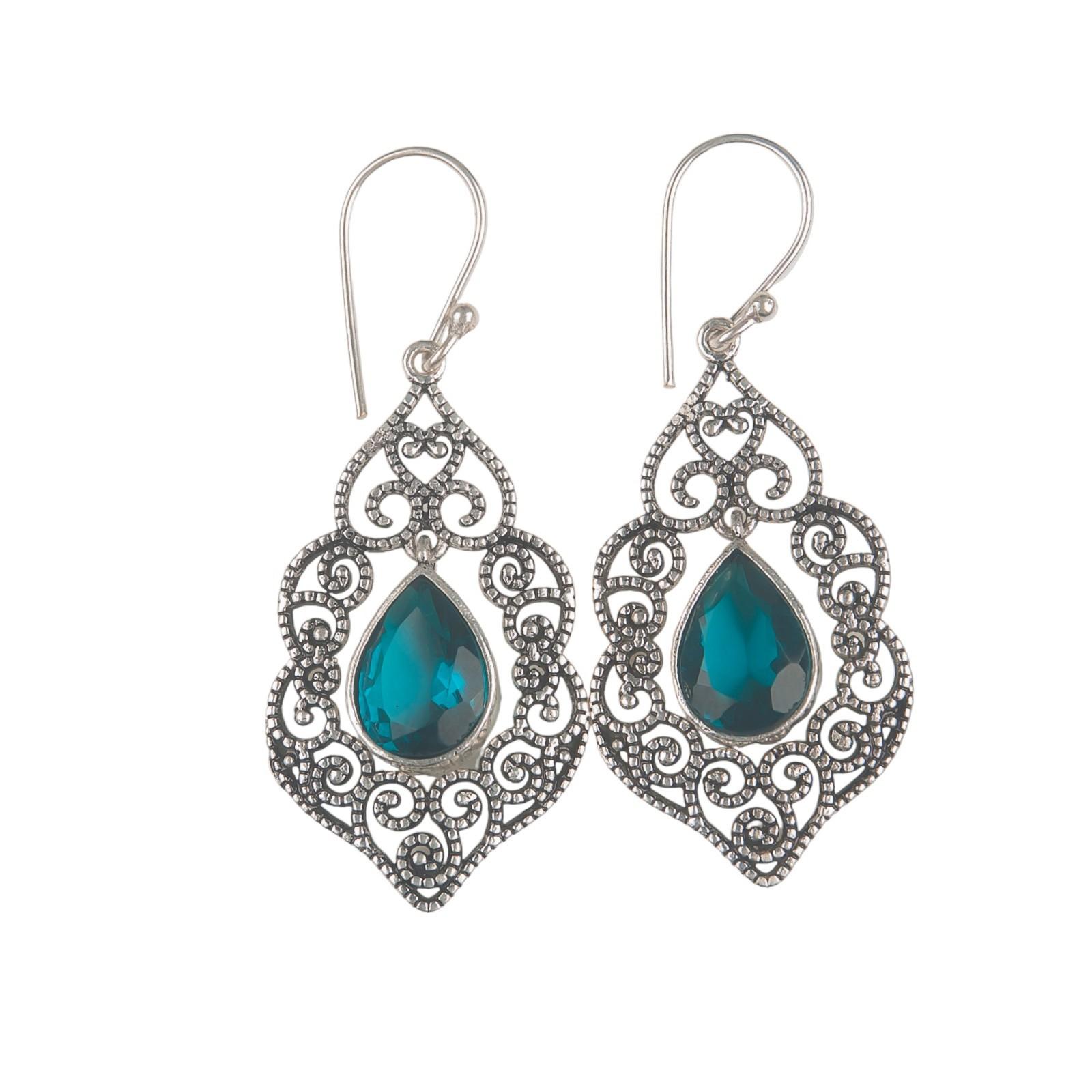 

Апатит Драгоценный камень 925 Стерлинговое серебро Ювелирные серьги 2,33 Для подарка на годовщину CE-10-12