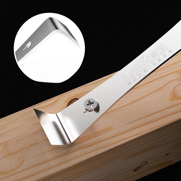 1Pc woodworking multi-functional pry bar, high-hardness pry tool, stainless steel scraper.