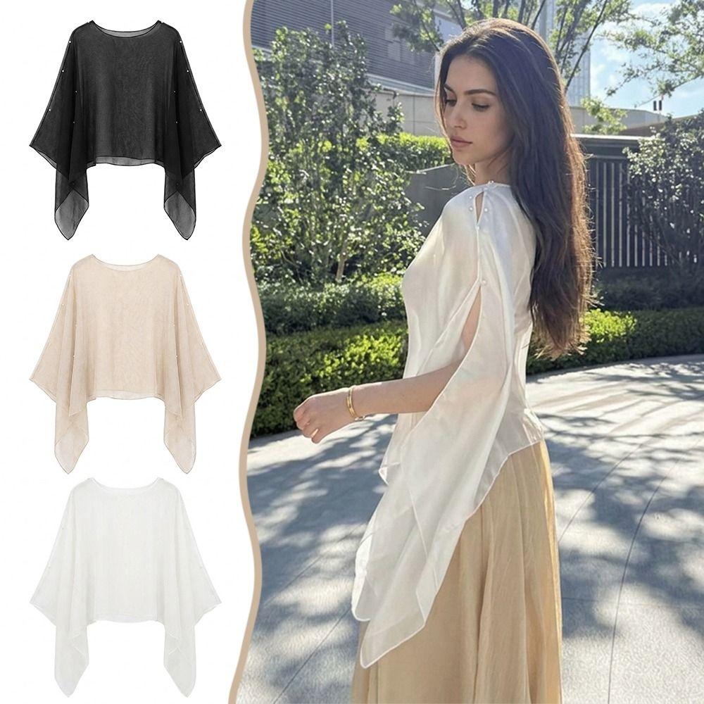Thin Sun Protection Shawl Chiffon Trendy Scarf Versatile Air-conditioned Sweater Women's Wear
