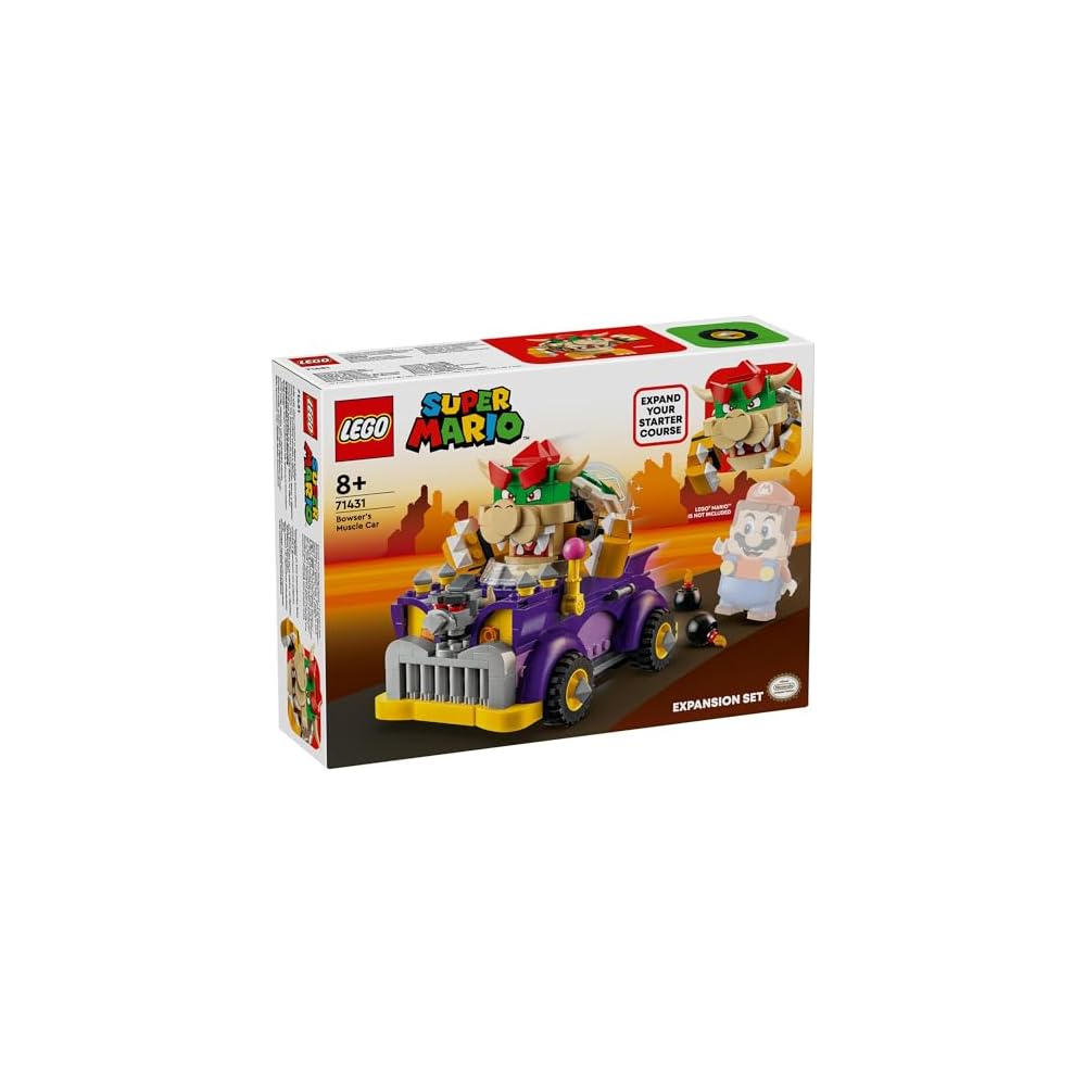LEGO Super Mario Bowser Highway Car Toy for Kids Age 8-10 Building Blocks Game Gift