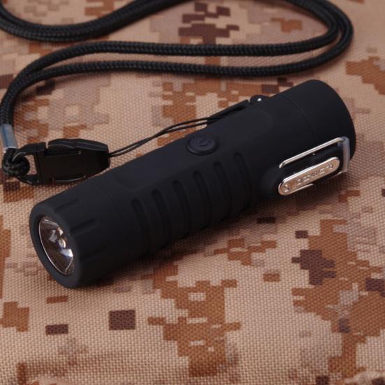 Outdoor Waterproof USB Charge Portable Lighter LED Flashlight Camping Torch Lamp