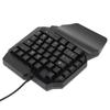 One Handed Gaming Keyboard 39 Keys Luminous Ergonomic Design Anti Slip Waterproof USB Mechanical Keyboard
