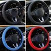 38cm Universal Steering Wheel Cover Soft Artificial Leather Braid Steering Wheel Cover Sport Styling Cover Interior Accessories