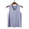 Men's Slim Fit Seamless Ice Silk Tank Top - Sleeveless, Breathable, Racerback, Summer Sports Fitness