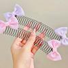 Children Sweet Bowknot Hair Comb Clip New Trendy Elastic Hair Clips Hairpins Barrettes For Girls Baby Hair Accessories Headbands