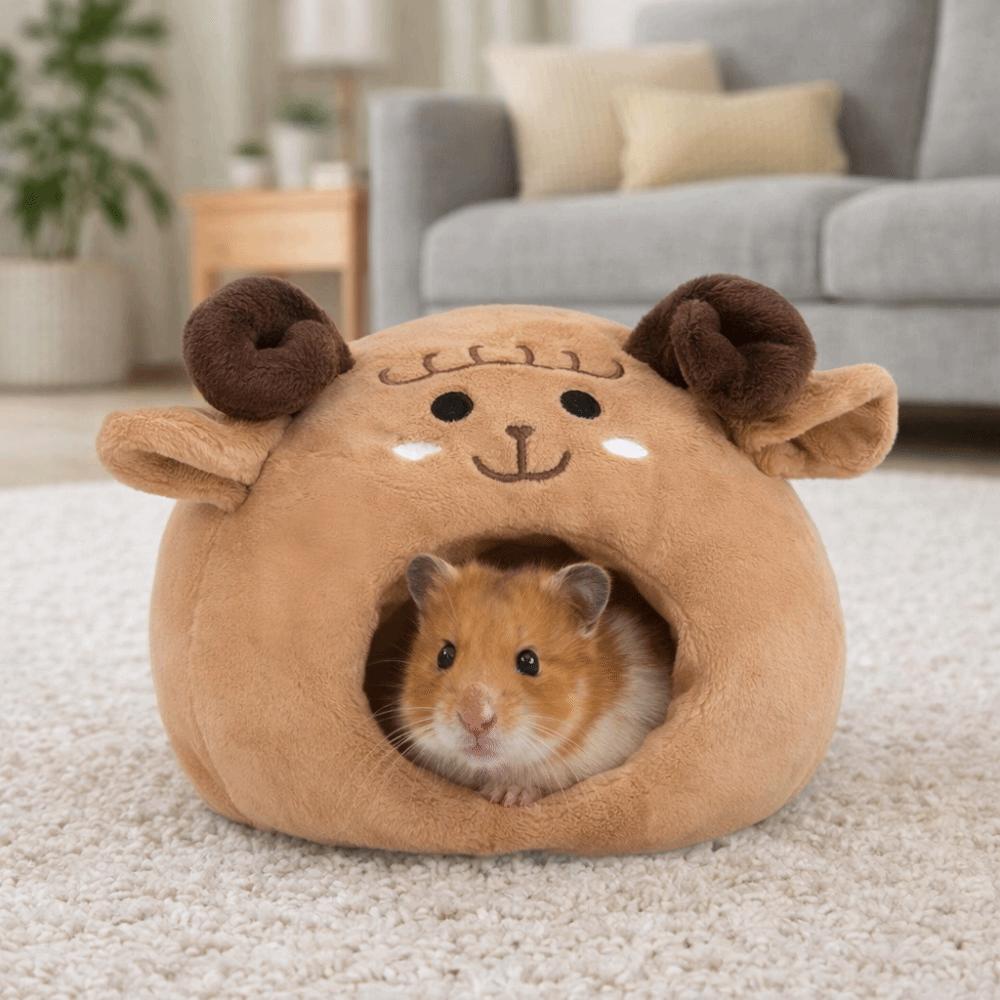 Thicken Hedgehog Hideout Nest Mouse Shaped Guinea Pig House Semi-enclosed Pet Cave Sleeping Bag