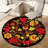 1pc Office Carpet Chair Mats Red and Yellow Floral Pattern Perfect for Decorating Office Chairs, Living Rooms, Or Bedrooms.YDT183