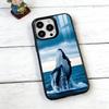 Ocean Blue Whale Phone Case For iPhone17,16,15,14,13,12,11 Plus,Pro Magnetic with Magsafe Wireless Charging