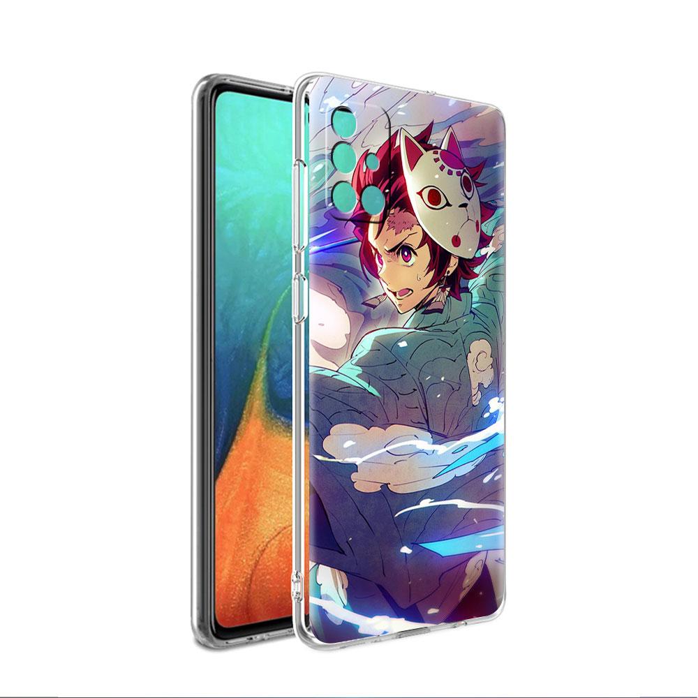 Carcasă Demon Slayer Zenitsu Kaigaku pentru Samsung Galaxy A52 A32 A12 A71 A21s A22 A51 A50 A23 A31 A50 A41 A72 telefon moale funda capac