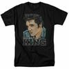 26 Elvis Presley Graphic King T Shirt Licensed Rock N Roll Music Band Tee Black Unisex T-Shirt