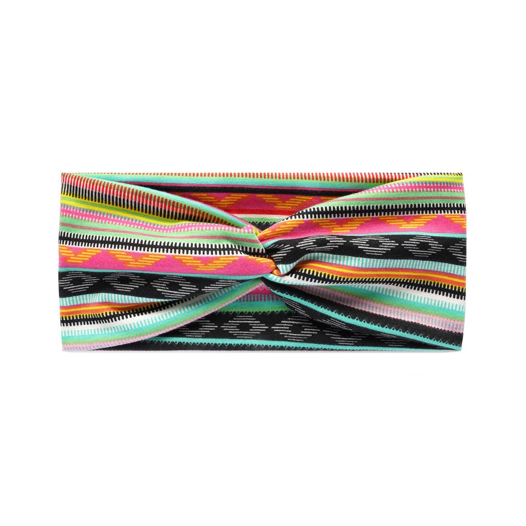 Bohemian Yoga Sports Headband, Elastic Non-Slip Wide Headband, Exercise Running Sweat Absorbing Ladies Headband