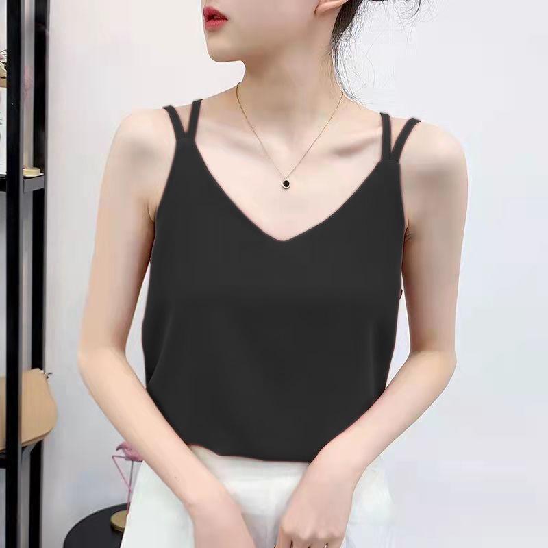 Women's Slim V-Neck Sleeveless Suit Vest - Plus Size Spring/Autumn Outerwear Camisole