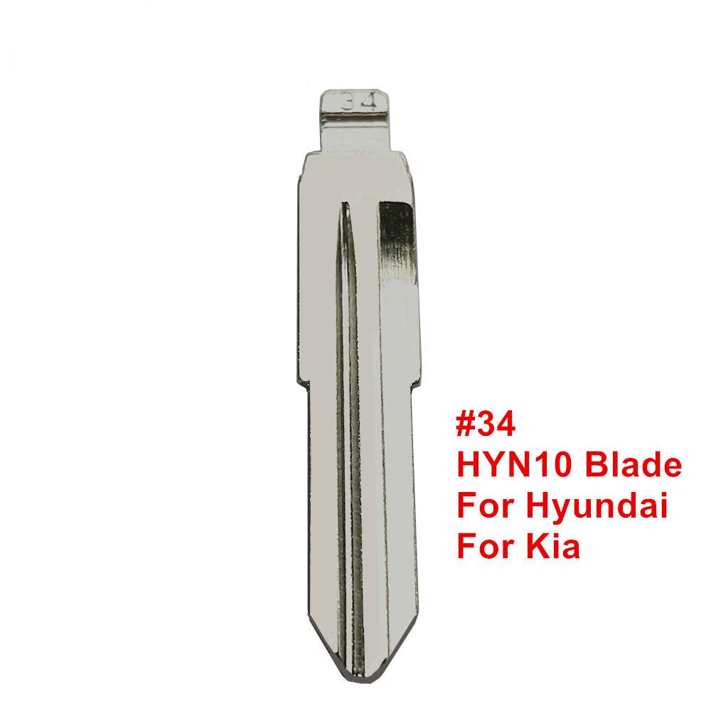 

10pcs KD VVDI Flip Remote Key Blade #08 #15 #28 #29 #33 #34 #36 #50 HY15 HY16 For Hyundai Tucson Accent Getz Matri Sonata Kia 34