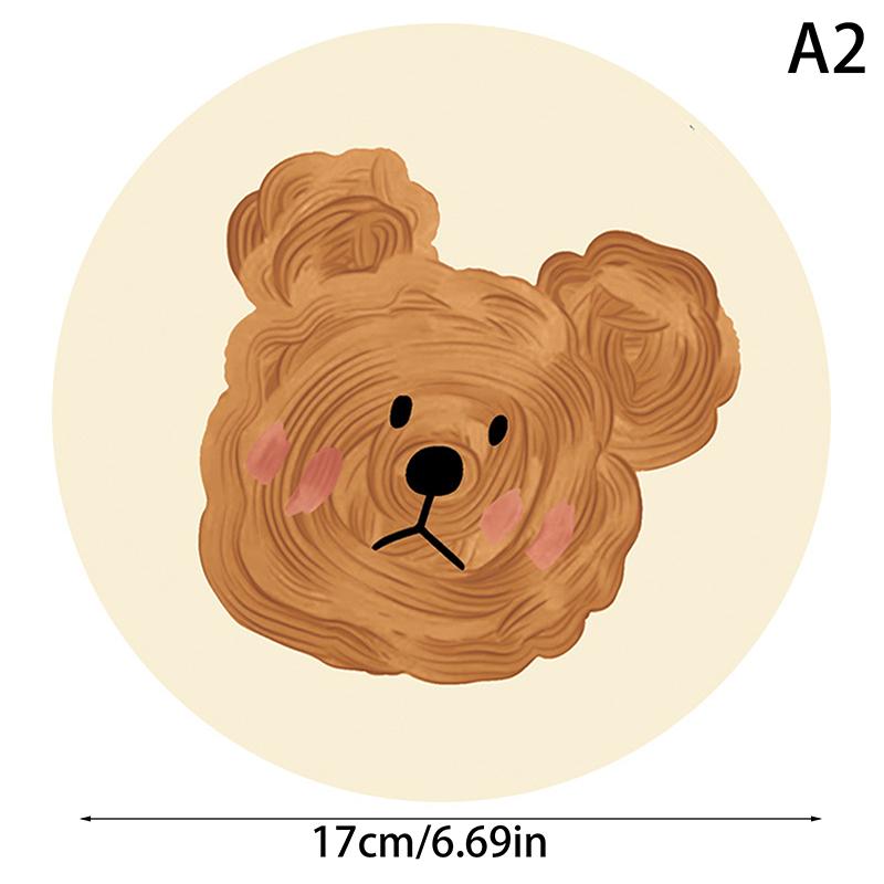 Bear Coasters Creative Ceramic Heat Insulation Mats Simple Household Absorbent Anti-Scald Pot Mat Kitchen Home Accessories