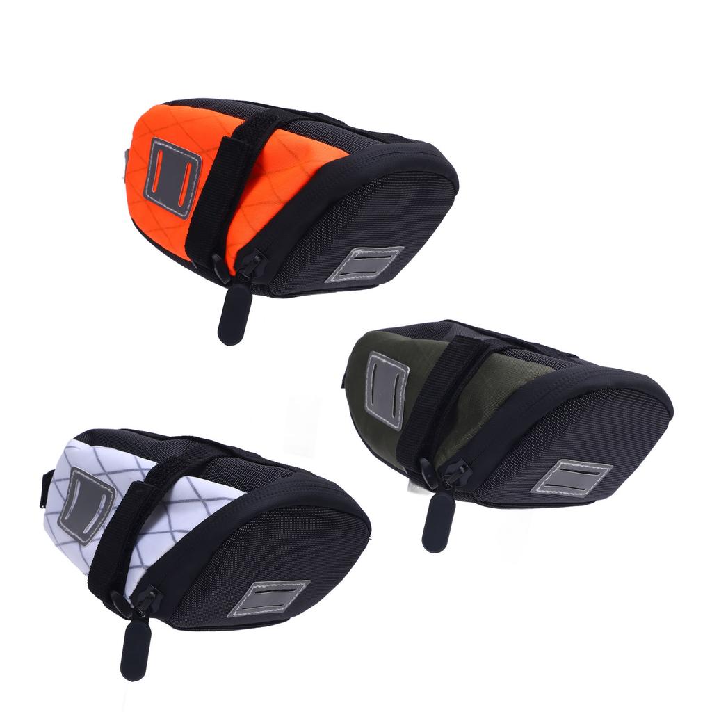 Bike Saddle Bag 1.3L Capacity Rainproof Hard Wearing Cycling Under Seat Pouch for Mountain Road Bike