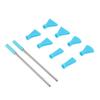 2Pcs Stainless Steel Straw 8Pcs Blow Nozzles Set Multifunctional Acrylic Pouring Paint Supplies
