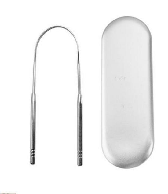 Zestaw skrobaczek do języka ze stali nierdzewnej 304 - Narzędzie dentystyczne do czyszczenia jamy ustnej