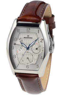 Mannina Offiziell Importiert MNN003-01 Herrenuhr, Braun,