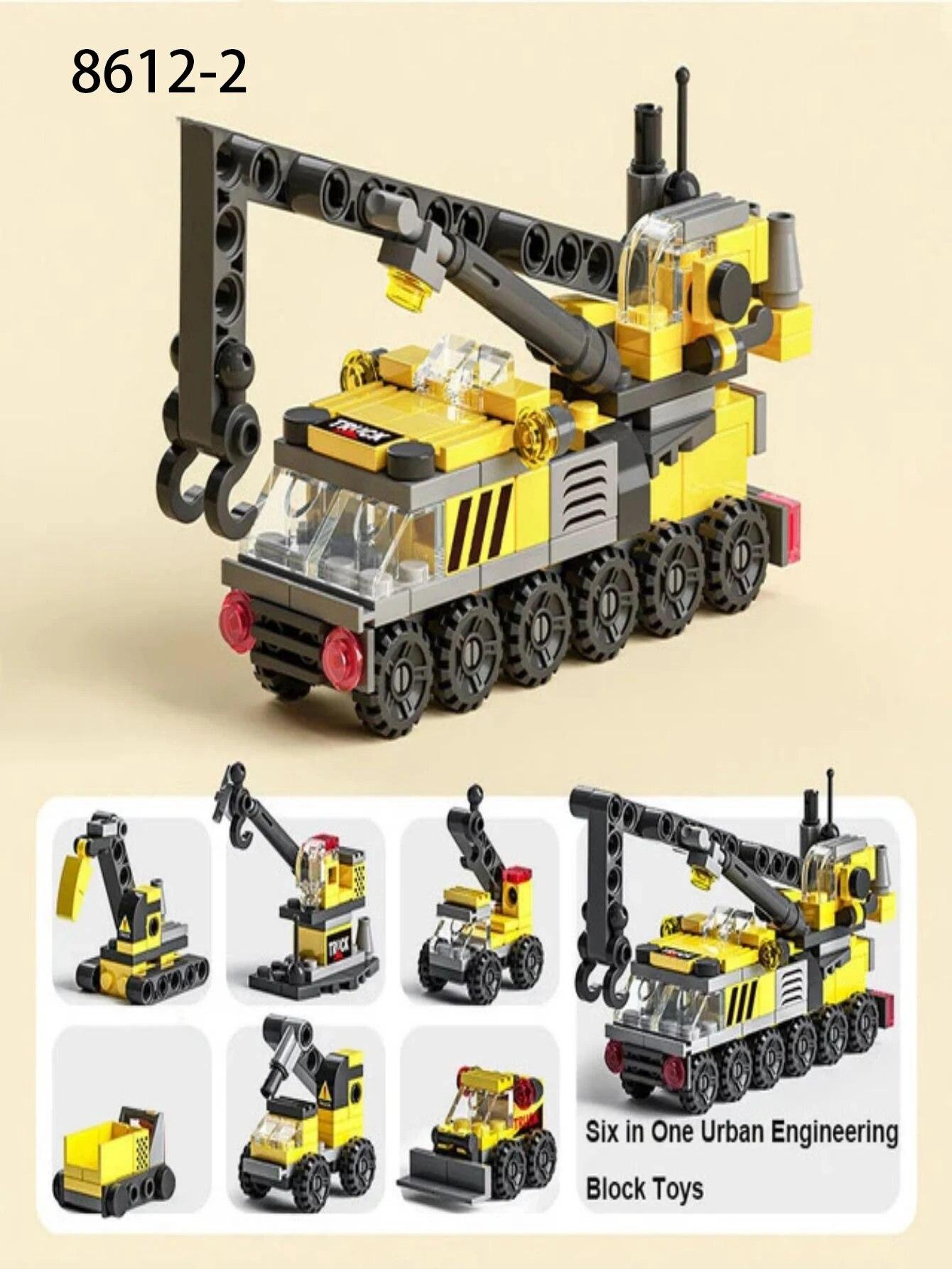 

Строительные блоки Мелкие частицы 6-в-1 Строительные блоки Сборка и вставка Развивающие игрушки