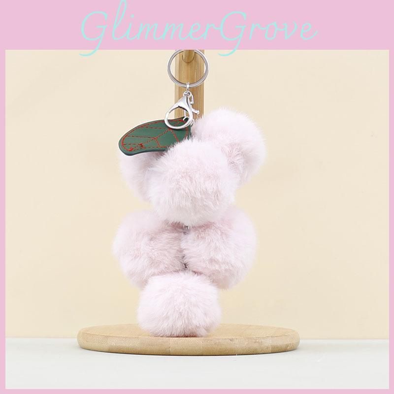Grape Mini Plush Toy Soft Short Fur Keychain Gift For Girls Decor Couples