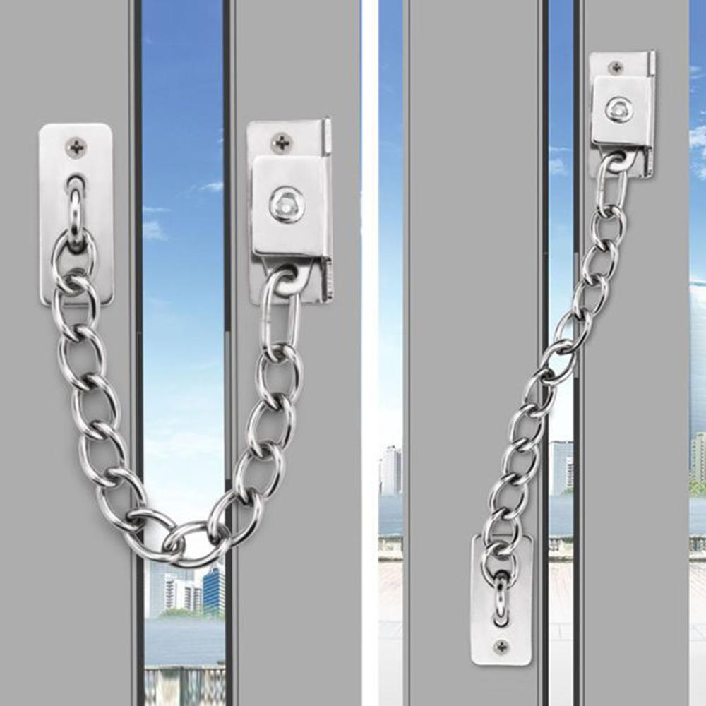 Stainless Steel Door Lock Family Door Lock Security Protection Security Door Chain Children'S Security