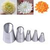 5Pcs/Set Chrysanthemum Nozzle Icing Piping Pastry Nozzles Kitchen Cake Tools