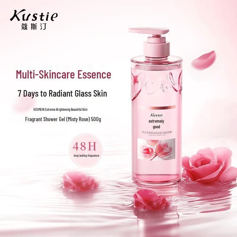 Kustie Misty Rose Brightening Fragrance Shower Gel