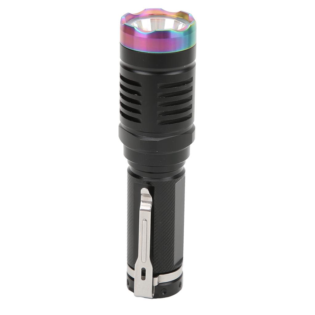Pocket Flashlight L3 LED Mini Portable Powerful Black Flash Light with Battery Data Cable for Camping Hiking Walking