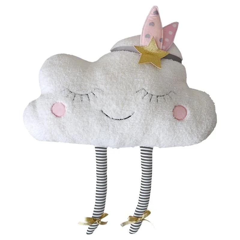 Cute Cloud Shaped Stuffed Baby Chair Cushion Backrest Support Waist Throw Pillows Kids Room Home Decor Girls Bedding Decor