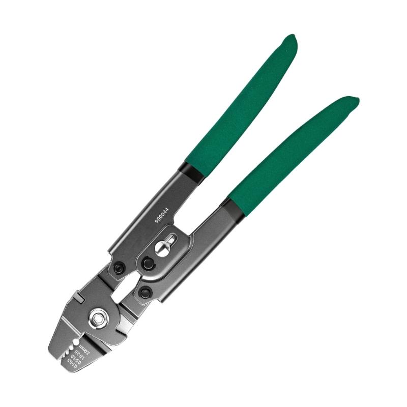 Ferrule Crimp Tool 4 Position Wire Rope Crimping Pliers Xtuosen with Cutter for Rope Repair and DIY Tasks Work