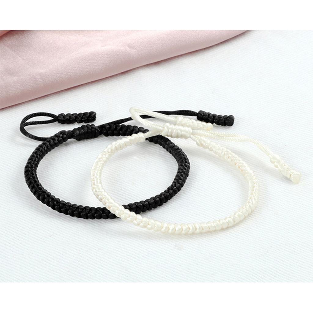 Handmade Blue Beads Bracelet Portable Braided Bracelets Set Elegant Wristband Accessories For Men And Women