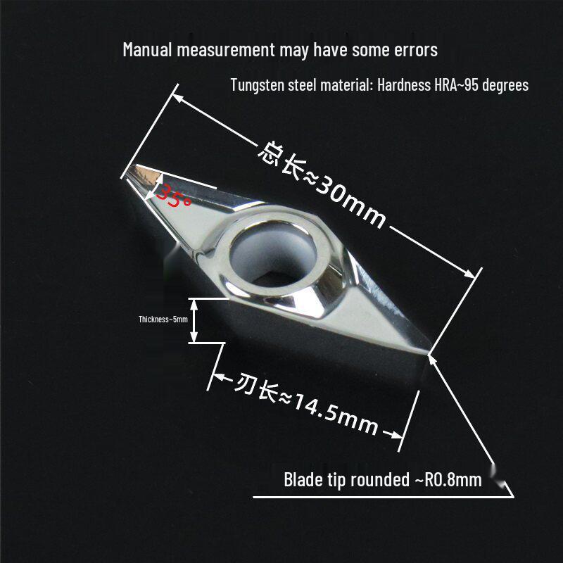 Tungsten Steel CNC Wood Lathe Tool Set with Disposable Inserts