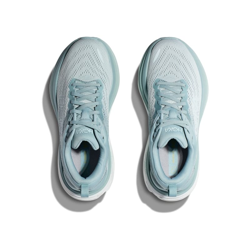 HOKA Bondi 8 Blue Ice Flow Women Sneakers Cloud-Blue 1127952-CBIF
