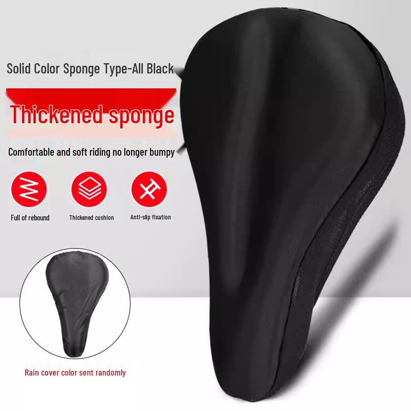 Bicycle Seat Cushion: Super Soft Silicone, Thickened Shock Absorption for Road and Mountain Bikes