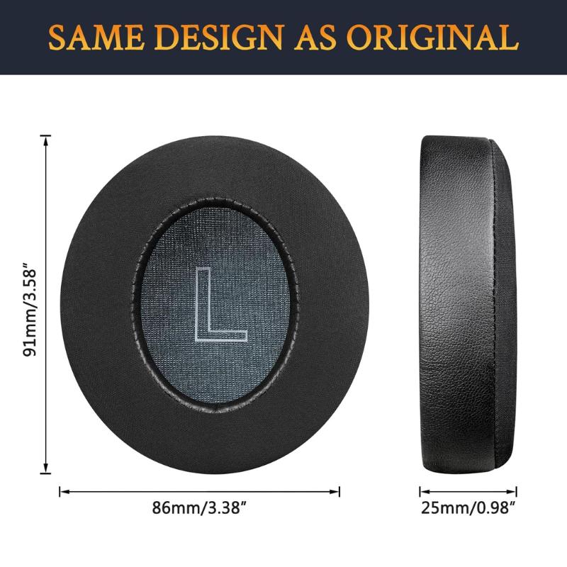 1Pair Replacement Earpads Cushion for Anker Soundcore Life Q10 Q30 Q35 Headset Headphones Leather Earmuff Ear Cover Earcups