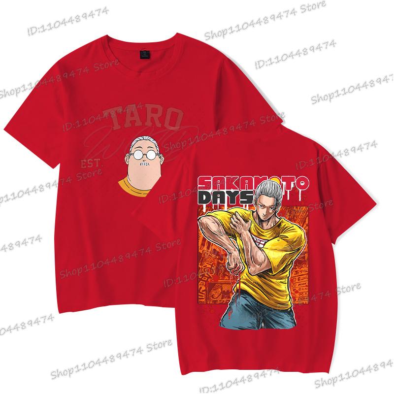 

Аниме Футболка Sakamoto Days Мужская Женская Модная Графика Сакамото Таро Двусторонняя Уличная одежда Футболки с коротким рукавом Унисекс S
