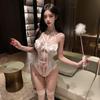 Lemon Story Lace Bodysuit: Sexy Quick-Release Strappy Temptation Set for Small Chest - 9271