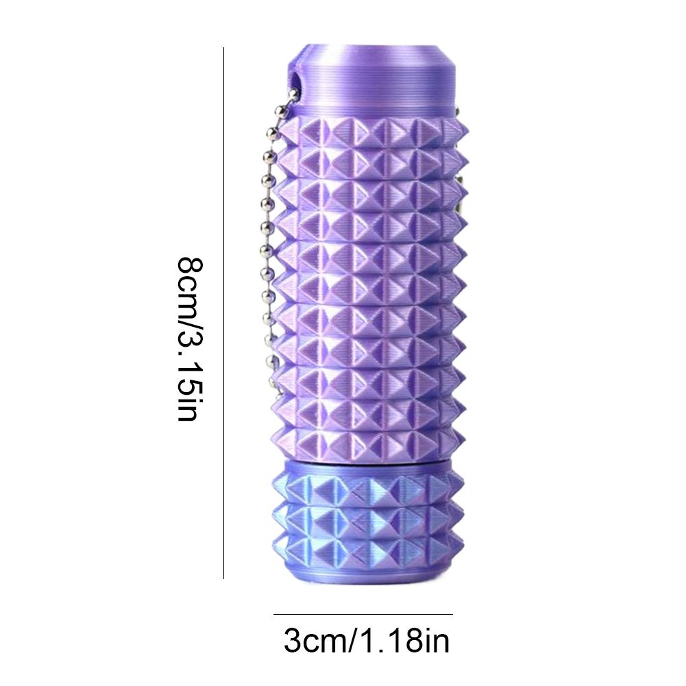 Sensory Roller Fidget Toy Clicker Tactile Spikes for Anxiety Stress Relief Pain Stimming Autism Over Stimulation with Lanyard