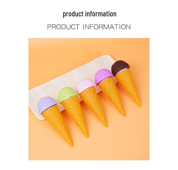 Creative DIY Ice Cream Cone Model Toy - Fun Dessert Decoration Prop