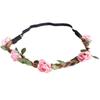 Hippie Love Flower Garland Crown Festival Wedding Hair Wreath BOHO Floral Headband