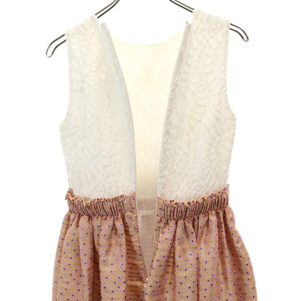 MSGM Made In Italy No Sleeve One Piece 38 Pink Back Zip Women Used