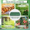 Sacco Compostiera Pieghevole da Giardino con Coperchio Ambientale Organico Fermentazione Rifiuti Collettore Sacchi Rifiuti Compostiera
