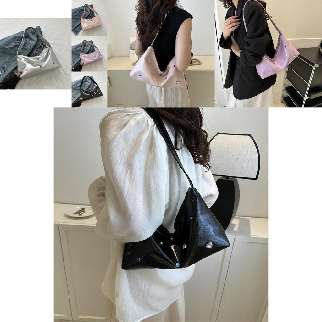 Stylish Commuter Tote Bag For Women 2023 Trendy Pu Leather Shoulder Bag