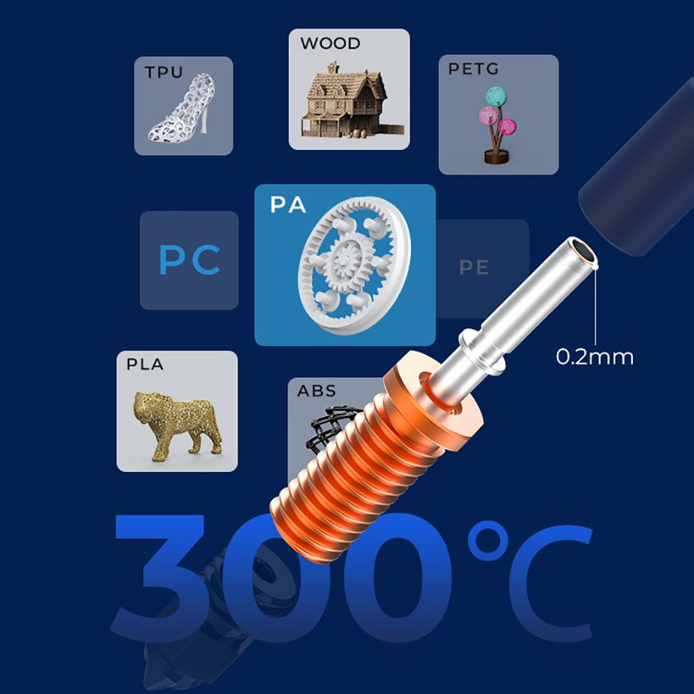 All Metal Hotend Kit Spider Hotend Up To 300℃ 3D Printer Accessories