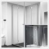 2pcs 180° 304 Stainless Steel Shower Screens Glass Hinge Frameless Door Enclosures